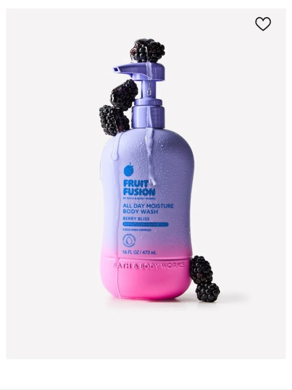 Bath & Body Works Fruit Fusion All Day Moisture Body Wash - Purple & Pink